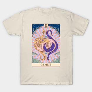 Zodiac sign tarot card Gemini T-Shirt